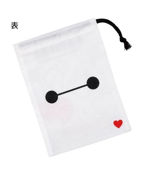 Disney（ディズニー）の「(SK)【Disney】ベイマックス フェイス コップ 袋（お弁当箱・キッズ・ホワイト系・ONE SIZE）」の2枚目の写真