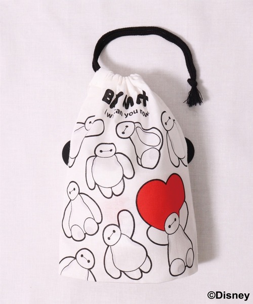 SK)【Disney】ベイマックス フェイス コップ 袋（お弁当箱）｜Disney