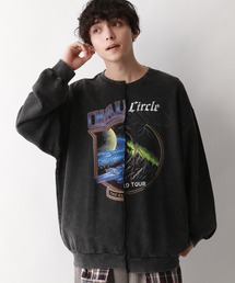 RAGEBLUE | ヴィンテージライク/リメイク風ドッキング/プリントビックスウェット(スウェット)