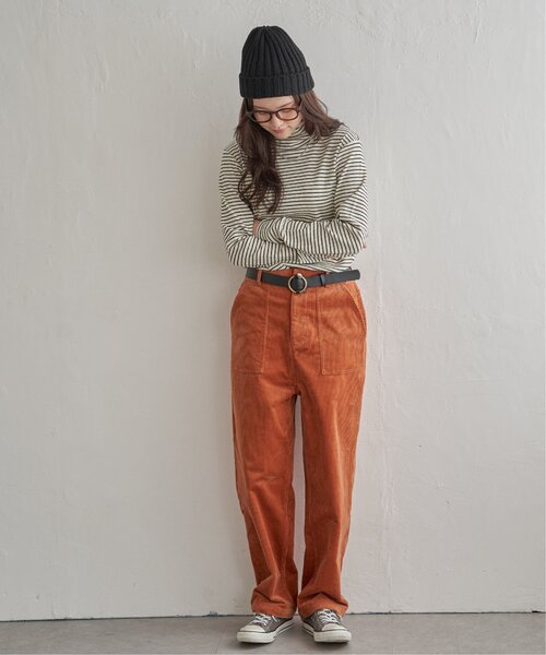 LBC（エルビーシー）の「コーデュロイゆるテーパード（その他パンツ・レディース・オフホワイト/チャコールグレー/オレンジ/ブルー・M/L）」の22枚目の写真