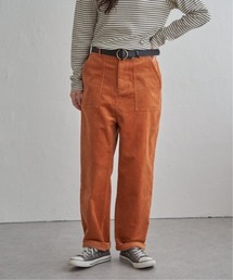 M.Y.O.B. オレンジ コーデュロイ パンツセット CAMBIO(カンビオ)】Vintage Like Synthetic Leather Side Zip