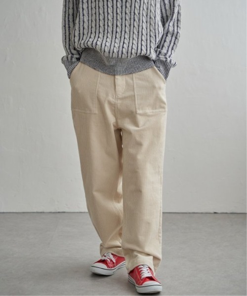 LBC（エルビーシー）の「コーデュロイゆるテーパード（その他パンツ・レディース・オフホワイト/チャコールグレー/オレンジ/ブルー・M/L）」の9枚目の写真