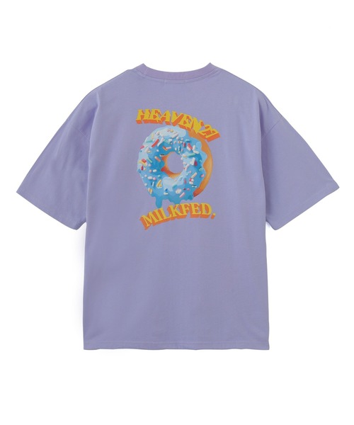 MILKFED.(ミルクフェド)の「DONUT AND LOGO WIDE S/S TEE(Tシャツ/カットソー・レディース・ブラック/ホワイト/ライトパープル・M/L)」の3枚目の写真