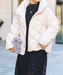 un dix cors | ストレッチカシュネックダウン(ダウンジャケット/コート)