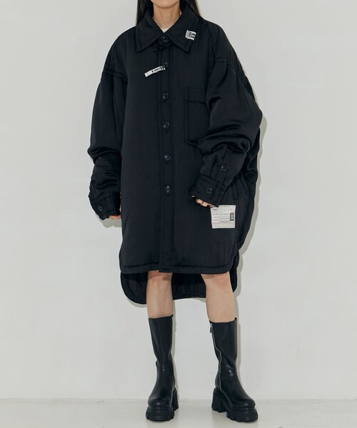 MIHARAYASUHIRO(ミハラヤスヒロ)の「【MIHARA YASUHIRO/ミハラヤスヒロ】PUFFER HUGE SHIRTS/キルティングアウター/ブルゾン/シャツジャケット(その他アウター・レディース・アイボリー/ブラック・36)」の7枚目の写真
