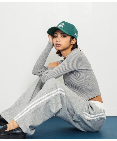 ANAP（アナップ）の「ダブルジップリブニットトップス（ニット/セーター・レディース・グレー/オレンジ/ダークブラウン・FREE）」の6枚目の写真