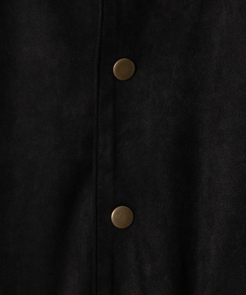 INTER FACTORY（インターファクトリー）の「DAIKI - 切替スエードブルゾン / Switching Suede Blouson - made in INTER FACTORY（ブルゾン・メンズ・ブラック/ブラウン・LARGE/MEDIUM/SMALL）」の5枚目の写真