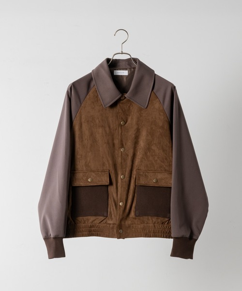 INTER FACTORY（インターファクトリー）の「DAIKI - 切替スエードブルゾン / Switching Suede Blouson - made in INTER FACTORY（ブルゾン・メンズ・ブラック/ブラウン・LARGE/MEDIUM/SMALL）」の12枚目の写真