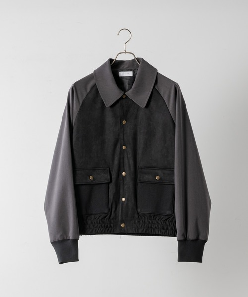 INTER FACTORY（インターファクトリー）の「DAIKI - 切替スエードブルゾン / Switching Suede Blouson - made in INTER FACTORY（ブルゾン・メンズ・ブラック/ブラウン・LARGE/MEDIUM/SMALL）」の13枚目の写真