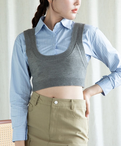 レイヤードトップス(その他トップス)|aimoha(アイモハ)