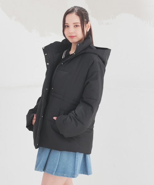 Honeys（ハニーズ）の「【非フッ素撥水加工】ウエストドロストダウン（ダウンジャケット/コート・レディース・ピンク/ホワイト/ブラック・L/LL/M/S）」の15枚目の写真