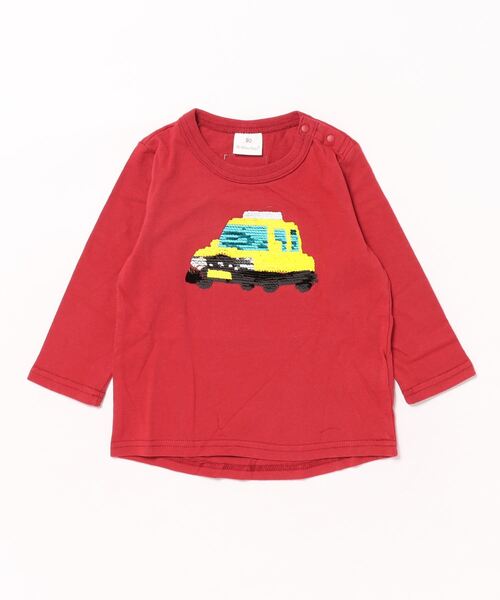 SKAPE(エスケープ)の「クルリンクルマロンT(Tシャツ/カットソー・キッズ・ネイビー/レッド・90cm/100cm/110cm/120cm/130cm)」の7枚目の写真
