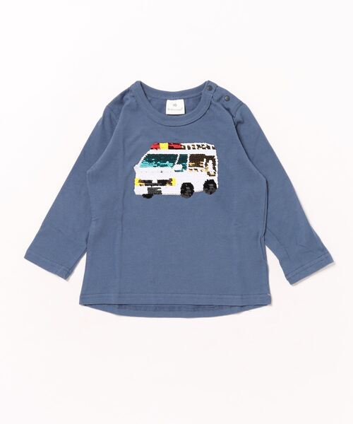 SKAPE(エスケープ)の「クルリンクルマロンT(Tシャツ/カットソー・キッズ・ネイビー/レッド・90cm/100cm/110cm/120cm/130cm)」の8枚目の写真