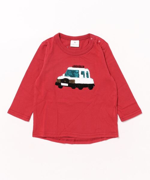 SKAPE(エスケープ)の「クルリンクルマロンT(Tシャツ/カットソー・キッズ・ネイビー/レッド・90cm/100cm/110cm/120cm/130cm)」の9枚目の写真