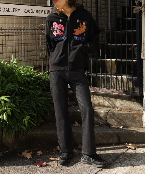 ベーシックフレアデニムパンツ（デニムパンツ）｜ROOPTOKYO（ループトウキョウ）