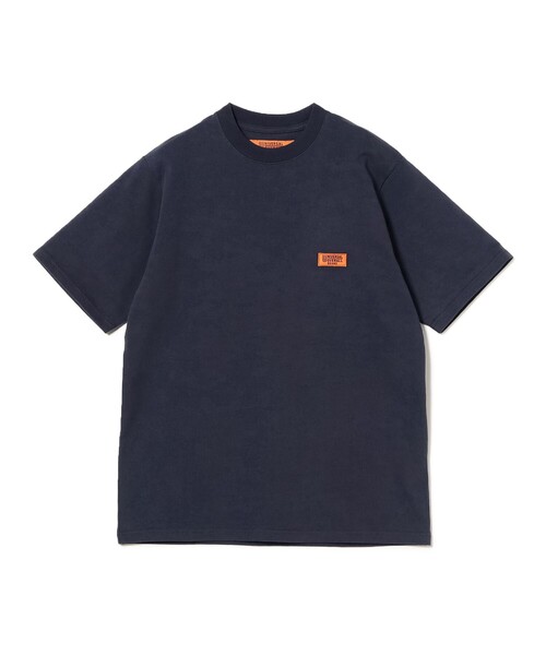 UNIVERSAL OVERALL(ユニバーサルオーバーオール)の「【別注】UNIVERSAL OVERALL / ロゴTシャツ(Tシャツ/カットソー・メンズ・ブラック/ホワイト/ネイビー・SMALL/MEDIUM/LARGE/X-LARGE)」の8枚目の写真