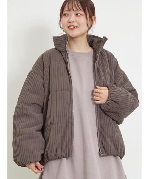 Samansa Mos2（サマンサ モスモス）の「コーデュロイ中綿ブルゾン（ブルゾン・レディース・ベージュ/ネイビー/モカ/カーキ・F）」の5枚目の写真