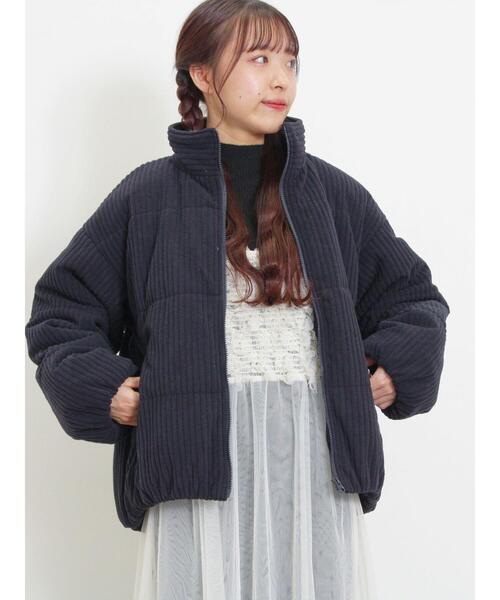 Samansa Mos2（サマンサ モスモス）の「コーデュロイ中綿ブルゾン（ブルゾン・レディース・ベージュ/ネイビー/モカ/カーキ・F）」の8枚目の写真