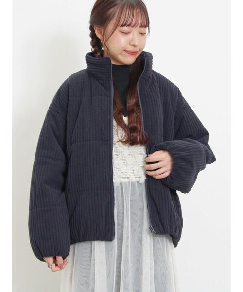 Samansa Mos2（サマンサ モスモス）の「コーデュロイ中綿ブルゾン（ブルゾン・レディース・ベージュ/ネイビー/モカ/カーキ・F）」の9枚目の写真