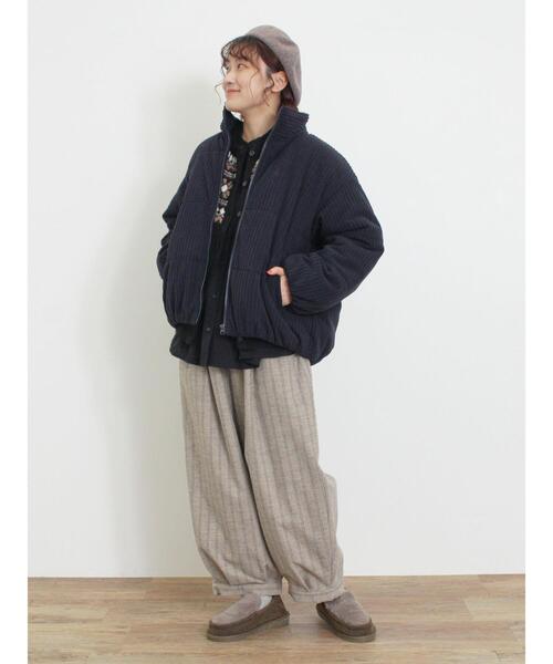 Samansa Mos2（サマンサ モスモス）の「コーデュロイ中綿ブルゾン（ブルゾン・レディース・ベージュ/ネイビー/モカ/カーキ・F）」の18枚目の写真