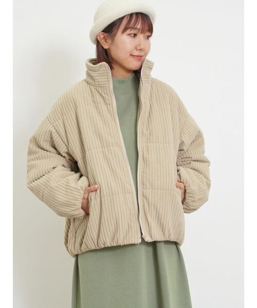 Samansa Mos2（サマンサ モスモス）の「コーデュロイ中綿ブルゾン（ブルゾン・レディース・ベージュ/ネイビー/モカ/カーキ・F）」の21枚目の写真
