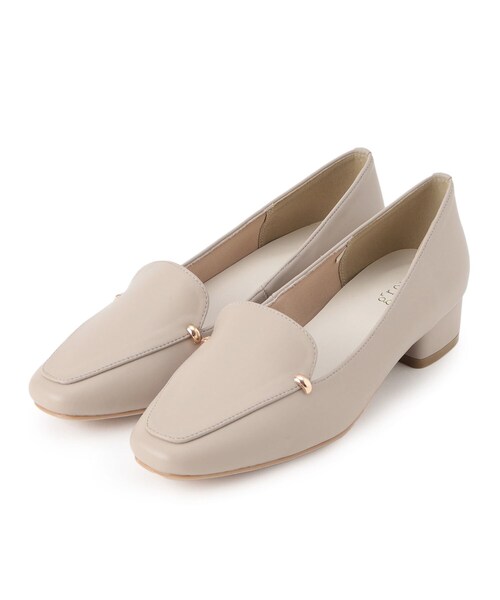 grove（グローブ）の「ヒールローファーパンプス【入卒対応可】（パンプス・レディース・ブラック/グレー・M/L/S）」の2枚目の写真