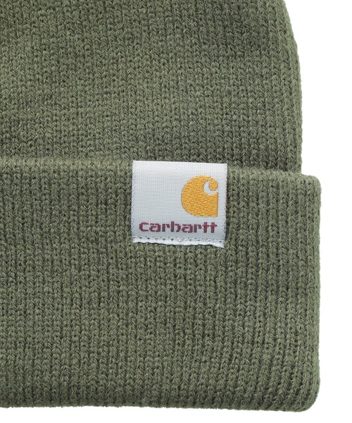Carhartt WIP（カーハートダブリューアイピー）の「CARHARTT WIP STRATUS HAT LOW I025741（ニットキャップ/ビーニー・メンズ・ベージュ/バーガンディー/ブラック/オリーブ・ONE SIZE）」の8枚目の写真