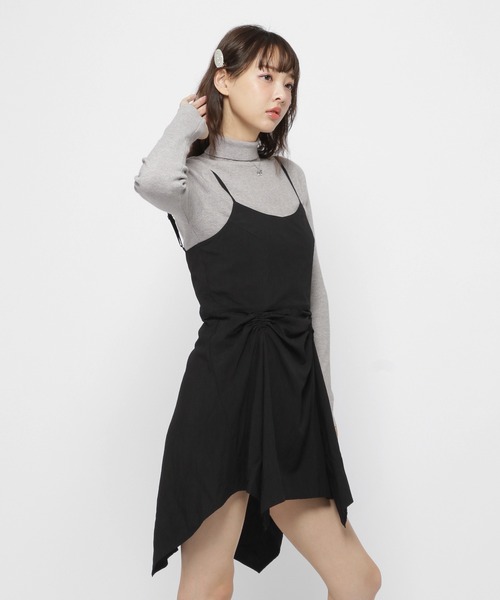 3.3 Field Trip （3.3フィールドトリップ）の「3.3 Field Trip／イレヘムキャミワンピース（ワンピース・レディース・ブラック/ホワイト・FREE）」の8枚目の写真