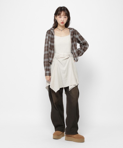 3.3 Field Trip （3.3フィールドトリップ）の「3.3 Field Trip／イレヘムキャミワンピース（ワンピース・レディース・ブラック/ホワイト・FREE）」の6枚目の写真