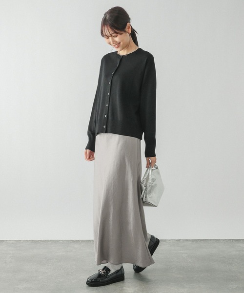 GLOBAL WORK（グローバルワーク）の「スッキレイクルーカーディガン長袖/253157（カーディガン/ボレロ・レディース・グレー系1/イエロー/ブラック系9/レッド・SMALL/LARGE/MEDIUM）」の21枚目の写真