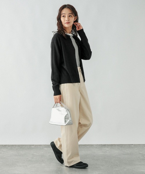 セール】スッキレイクルーカーディガン長袖/253157（カーディガン