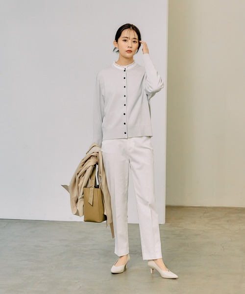 セール】スッキレイクルーカーディガン長袖/253157（カーディガン