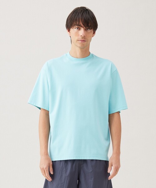 UNFILO(アンフィーロ)の「【男女兼用】スマート ストレッチ ワイドTEE(Tシャツ/カットソー・メンズ・ホワイト系/グレー系/ネイビー系/ライトグリーン系/ピンク系1/ブラック系/グレー系1/ピンク系/ブラック系1/ライトグリーン系1・X-LARGE/LARGE/SMALL/MEDIUM)」の6枚目の写真