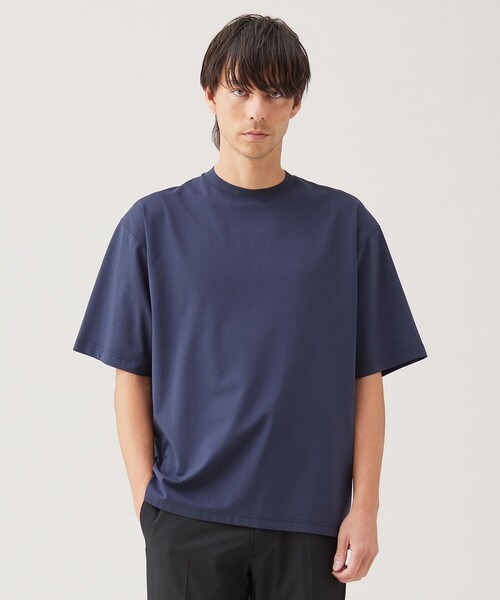 UNFILO(アンフィーロ)の「【男女兼用】スマート ストレッチ ワイドTEE(Tシャツ/カットソー・メンズ・ホワイト系/グレー系/ネイビー系/ライトグリーン系/ピンク系1/ブラック系/グレー系1/ピンク系/ブラック系1/ライトグリーン系1・X-LARGE/LARGE/SMALL/MEDIUM)」の8枚目の写真