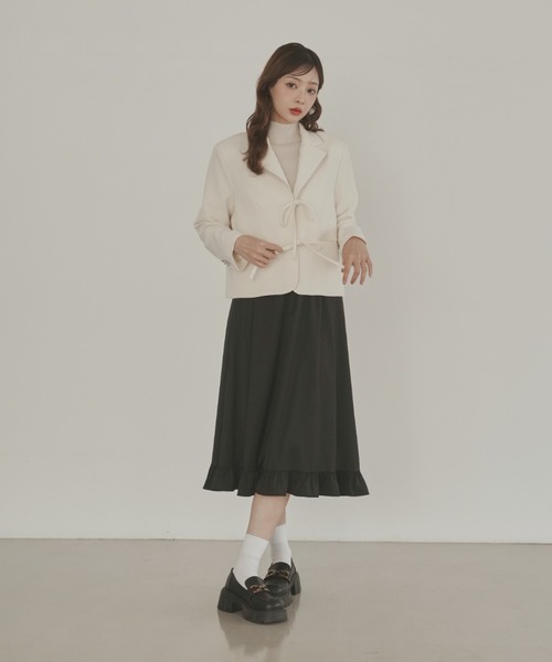 リボンテーラードジャケット lallana【タグ付き】 リボンテーラージャケット（テーラードジャケット）｜Lallana