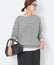 MICA&DEAL | ミックスヤーン畦ニットプルオーバー(ニット/セーター)