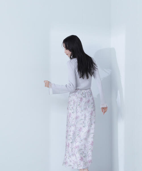 NATURAL BEAUTY BASIC(ナチュラルビューティーベーシック)の「◇ボートネックシアーカフスニット(ニット/セーター・レディース・ブラック/ライトグリーン/ホワイト系その他/グレー・FREE)」の19枚目の写真