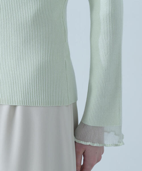 シアーモールボートネックニット Gready Brilliant シアーモールボートネックニット
