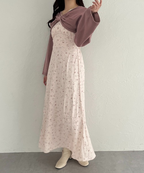 apres jour(アプレジュール)の「小花柄キャミワンピース(ワンピース・レディース・ブラック/ピンク/ブラウン系その他・X-LARGE/フリー)」の14枚目の写真