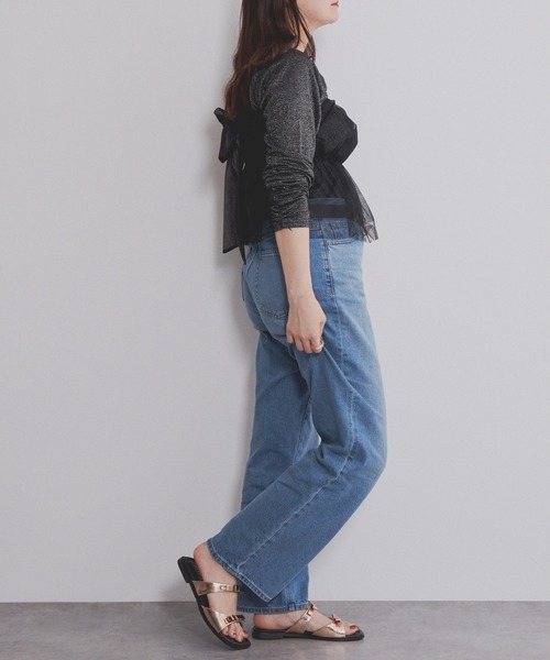 NICAL（ニカル）の「【本革】【NICAL】ダブルリボンミュールサンダル/554203（サンダル・レディース・ガンメタ/アイボリー/ピンク・X-LARGE/LARGE/MEDIUM/SMALL）」の13枚目の写真