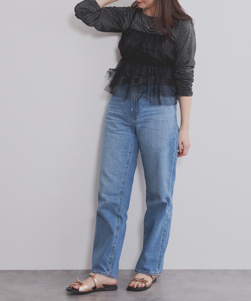 NICAL（ニカル）の「【本革】【NICAL】ダブルリボンミュールサンダル/554203（サンダル・レディース・ガンメタ/アイボリー/ピンク・X-LARGE/LARGE/MEDIUM/SMALL）」の14枚目の写真