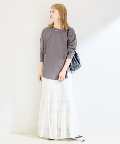 B.C STOCK(ベーセーストック)の「スムース巾着BAG(ショルダーバッグ・レディース・ブラック/ウッド/キャメル・FREE)」の4枚目の写真