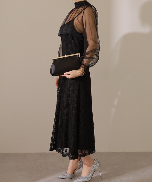 Lace Ladies(レースレディース)の「2WAY サテン パーティー クラッチ バッグ(クラッチバッグ・レディース・ベージュ/ブラック/ピンク・FREE)」の6枚目の写真