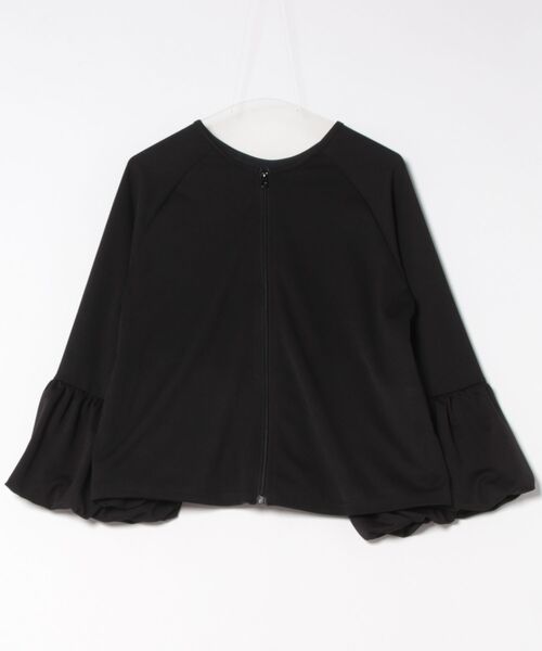 each(イーチ)の「袖バルーンジップアップブルゾン(パーカー・レディース・グレー/ブラック・FREE)」の10枚目の写真