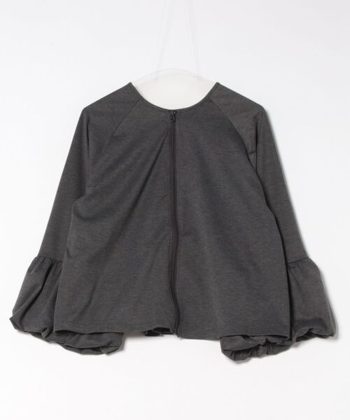 each(イーチ)の「袖バルーンジップアップブルゾン(パーカー・レディース・グレー/ブラック・FREE)」の11枚目の写真