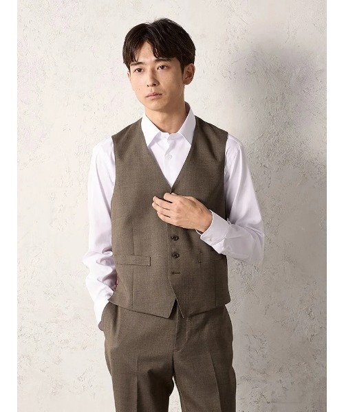 ラルディーニ ジレベスト 44 ブラウン系 LARDINI メンズ あいさん専用