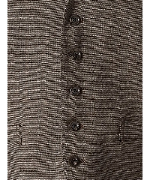 Perfect Suit FActory（パーフェクトスーツファクトリー）の「【EDWINコラボ】デニムライクウールセットアップベスト　ブラウン/カーキ/ブルー（スーツベスト・メンズ・ブルー/カーキ/ブラウン・LL/S/M/L）」の7枚目の写真