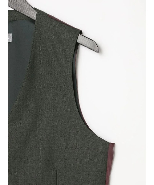Perfect Suit FActory（パーフェクトスーツファクトリー）の「【EDWINコラボ】デニムライクウールセットアップベスト　ブラウン/カーキ/ブルー（スーツベスト・メンズ・ブルー/カーキ/ブラウン・LL/S/M/L）」の20枚目の写真