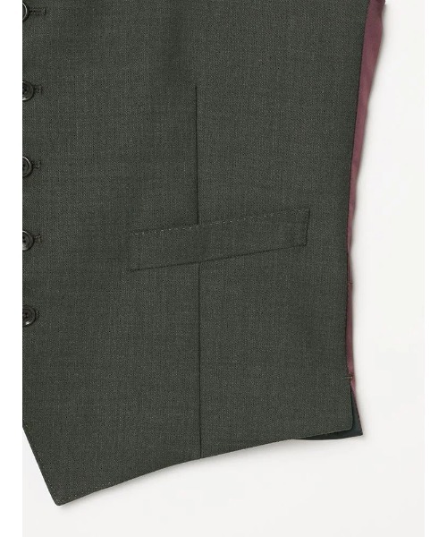 Perfect Suit FActory（パーフェクトスーツファクトリー）の「【EDWINコラボ】デニムライクウールセットアップベスト　ブラウン/カーキ/ブルー（スーツベスト・メンズ・ブルー/カーキ/ブラウン・LL/S/M/L）」の19枚目の写真