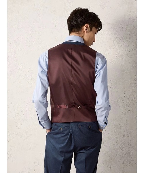 Perfect Suit FActory（パーフェクトスーツファクトリー）の「【EDWINコラボ】デニムライクウールセットアップベスト　ブラウン/カーキ/ブルー（スーツベスト・メンズ・ブルー/カーキ/ブラウン・LL/S/M/L）」の16枚目の写真